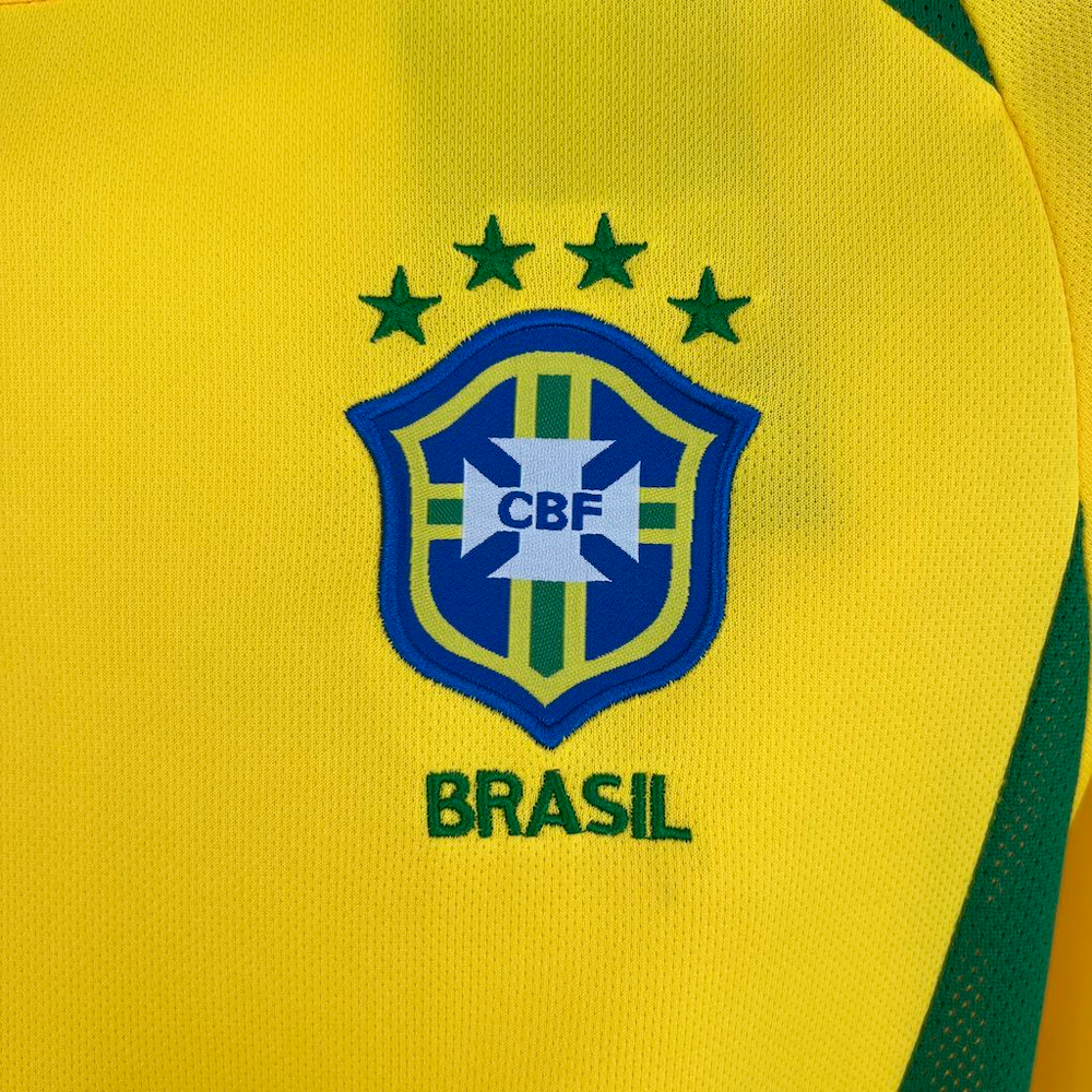 Camisa Brasil 2002 Amarela - Retrô